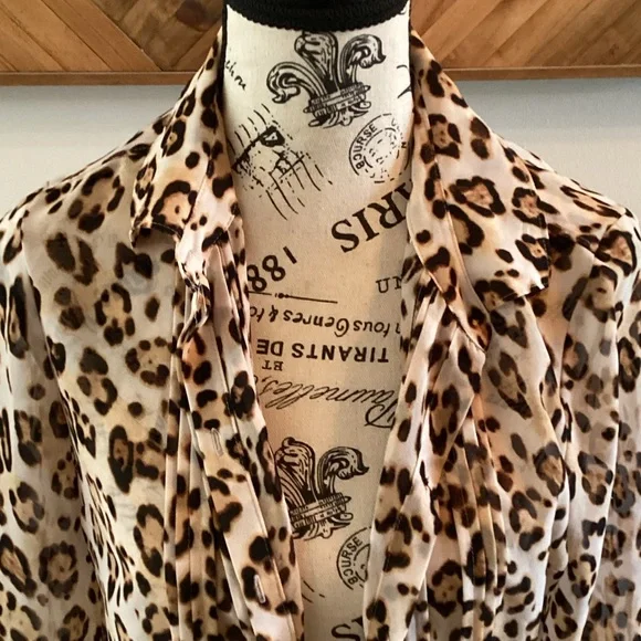 Guess Animal Print Blouse - Picture 3 of 7